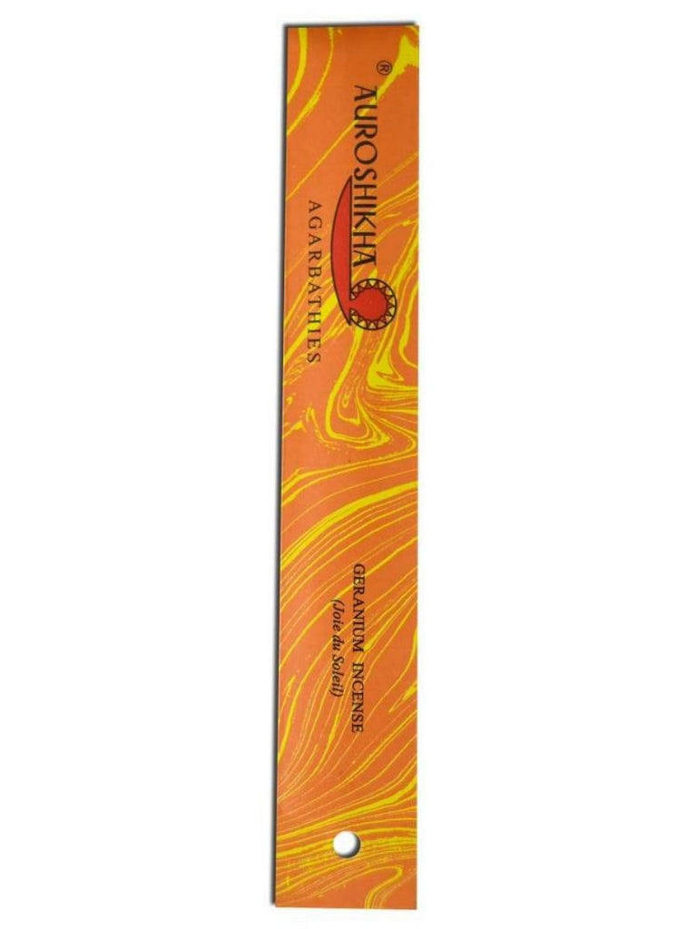 Auroshikha, Incense Geranium (Joie du Soliel), 10 g, 14 sticks