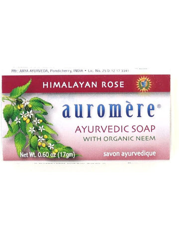 Auromere, Ayurvedic Bar Soap Himalayan Rose, 0.6 oz