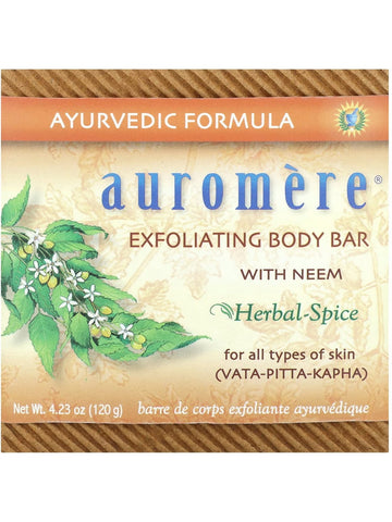 ** 12 PACK ** Auromere, Exfoliating Body Bar, 4.23 oz