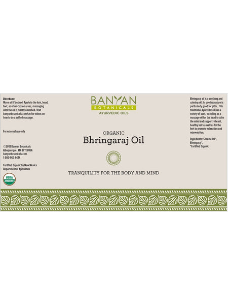 Banyan Botanicals, Bhringaraj Oil, 128 fl oz