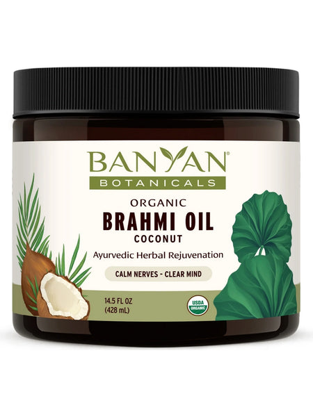 Banyan Botanicals, Brahmi Oil (Coconut Oil Base), 14.5 fl oz