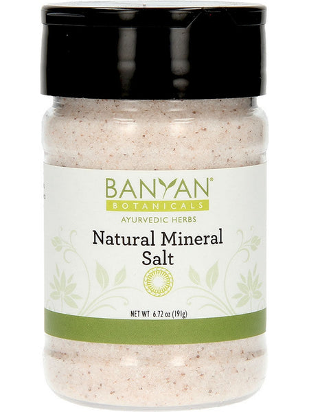 Banyan Botanicals, Salt, Natural Mineral, spice jar