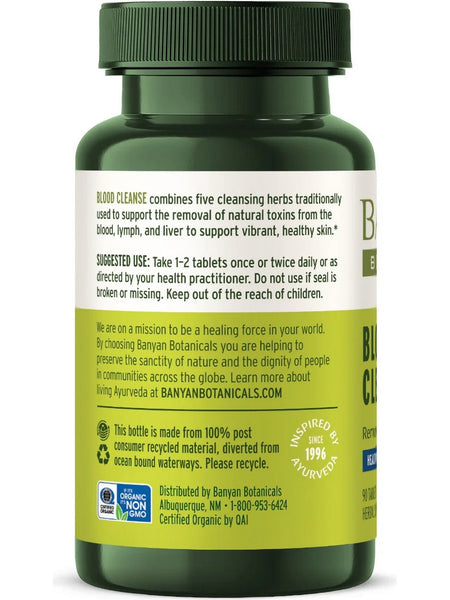 Banyan Botanicals, Blood Cleanse, 90 ct