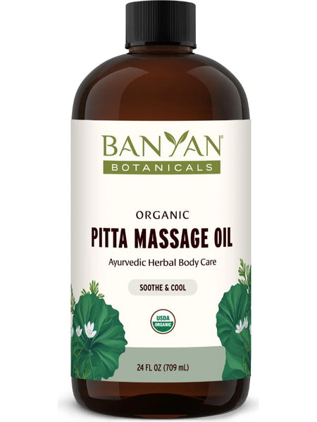 Banyan Botanicals, Pitta Massage Oil, Organic, 24 fl oz