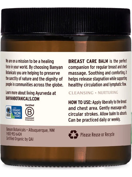 Banyan Botanicals, Breast Care Balm, 4 oz