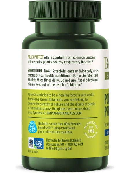 Banyan Botanicals, Pollen Protect, 90 tabs