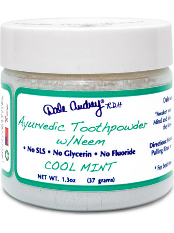 Dale Audrey, Ayurvedic Toothpowder, Mint with Neem, 1.13 oz