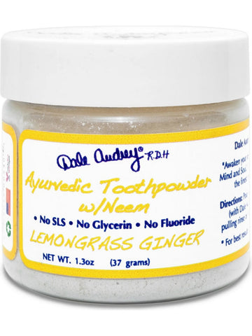 Dale Audrey, Ayurvedic Toothpowder, Ginger Lemongrass with Neem, 1.13 oz