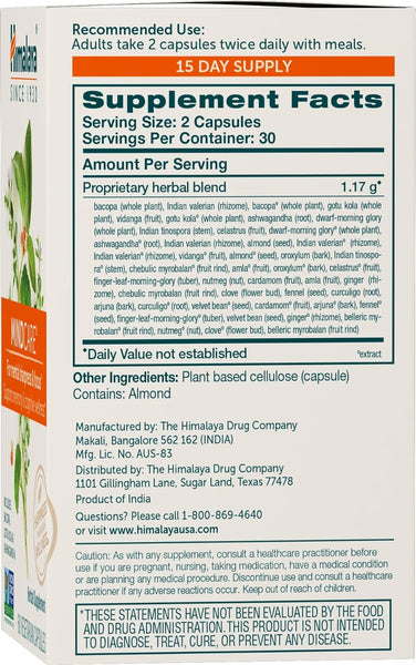 Himalaya Herbal Healthcare, MindCare, 60 ct