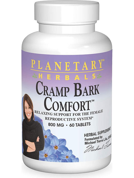 Planetary Herbals, Cramp Bark Comfort™ 800 mg, 60 Tablets