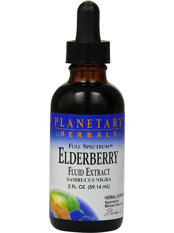 Planetary Herbals, Elderberry Fluid Extract, Full Spectrum, 2 fl oz