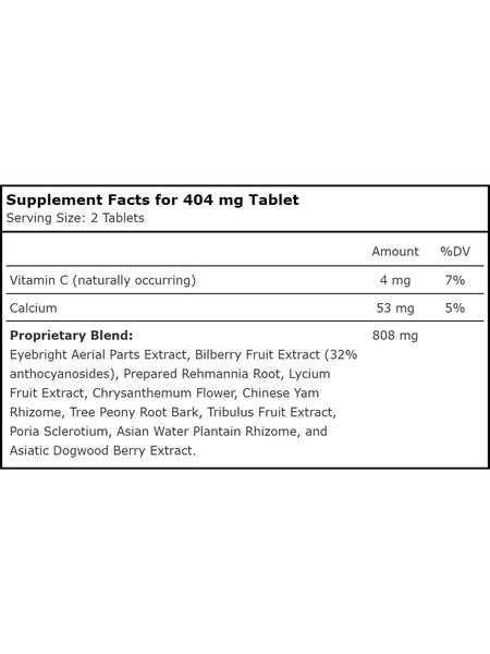 Planetary Herbals, Bilberry Eye Complex™ 404 mg, 30 Tablets