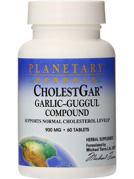 Planetary Herbals, CholestGar™ Garlic-Guggul Compound 900 mg, 60 Tablets