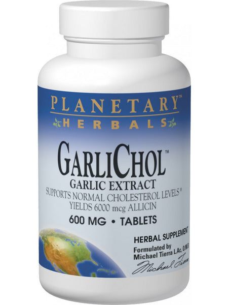 Planetary Herbals, GarliChol™ 600 mg, 50 Tablets