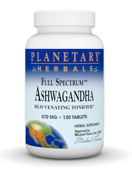 Planetary Herbals, Ashwagandha 570mg Full Spectrum, 120 ct