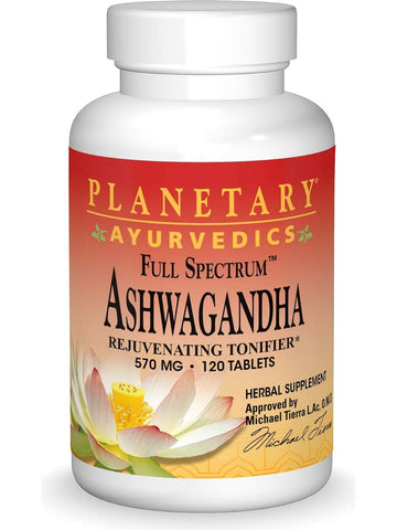 Planetary Ayurvedics, Ashwagandha Full Spectrum 570mg, 120 ct