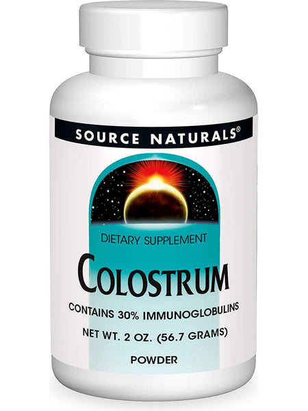 Source Naturals, Colostrum Contains 30% Immunoglobulins, 2 oz