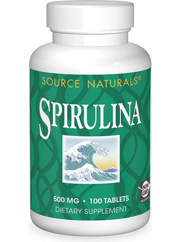 Source Naturals, Spirulina 500 mg, 100 tablets