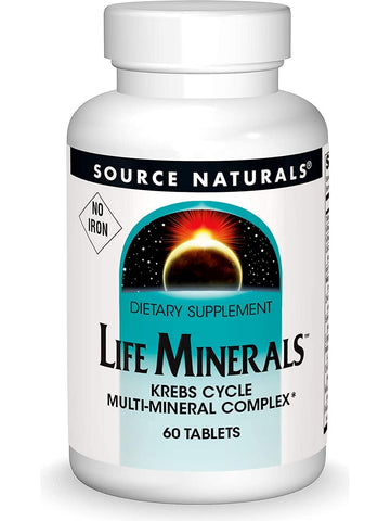 Source Naturals, Life Minerals™ High Bioactivity, No Iron, 60 tablets