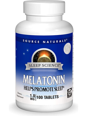 Source Naturals, Sleep Science® Melatonin 1 mg, 100 tablets