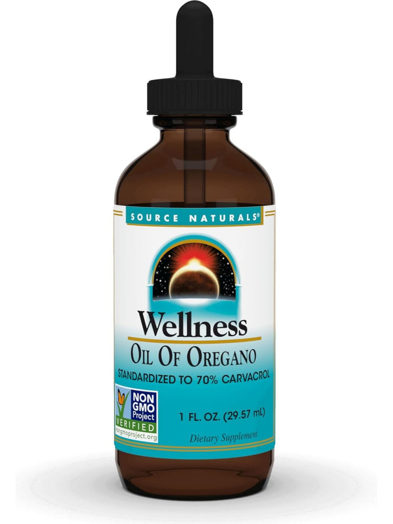 Source Naturals, Wellness Oil of Oregano 70% Carvacrol, 1 oz
