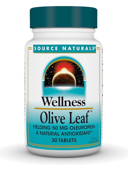 Source Naturals, Wellness Olive Leaf Extract, 500mg, 30 ct