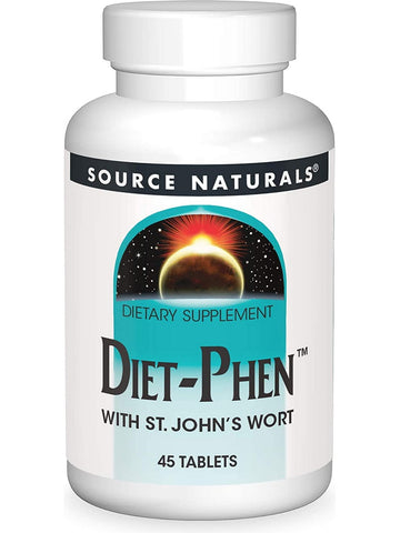 Source Naturals, Diet-Phen™ with St. John's Wort 814 mg, Classic Label, 45 tablets