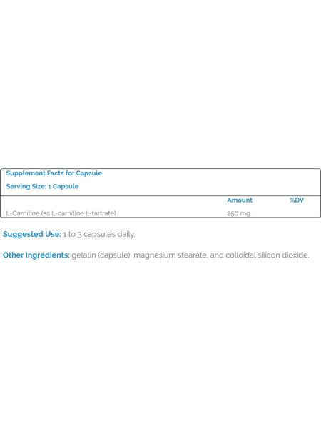 Source Naturals, L-Carnitine (tartrate) 500 mg, 30 capsules