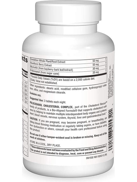 Source Naturals, Policosanol Cholesterol Complex, 90 tablets