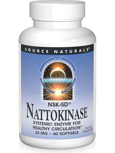 Source Naturals, Nattokinase (NSK-SD™) 33 mg, 60 softgels