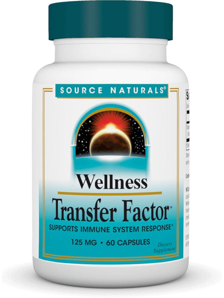 Source Naturals, Wellness Transfer Factor, 125mg, 60 ct
