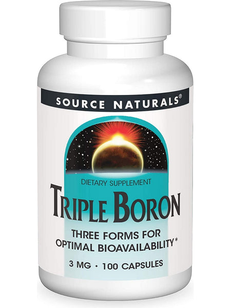 Source Naturals, Triple Boron 3 mg, 100 capsules