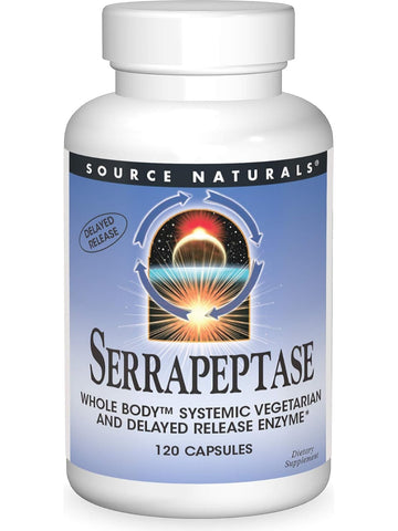 Source Naturals, Serrapeptase Vegetarian, 120 ct