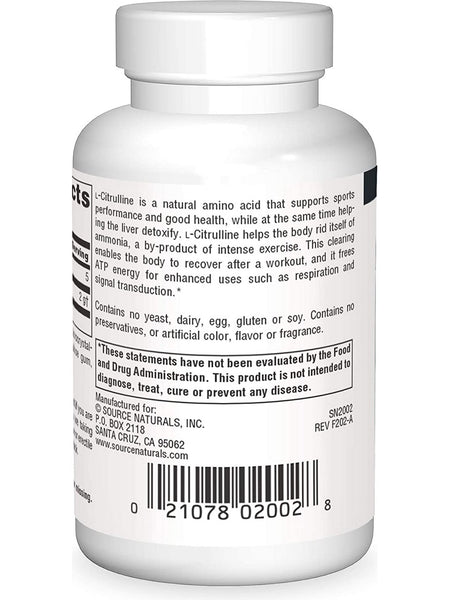 Source Naturals, L-Citrulline 1000 mg, 30 tablets