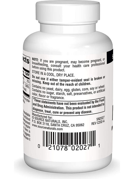 Source Naturals, MegaFolinic™ 800 mcg, 60 tablets