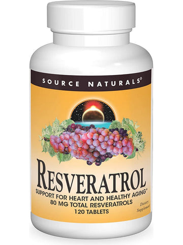 Source Naturals, Resveratrol 80 mg, 120 tablets