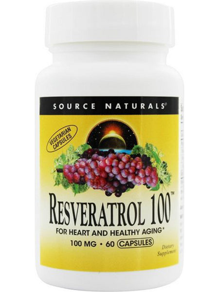 Source Naturals, Resveratrol 100™ 100 mg, 60 capsules