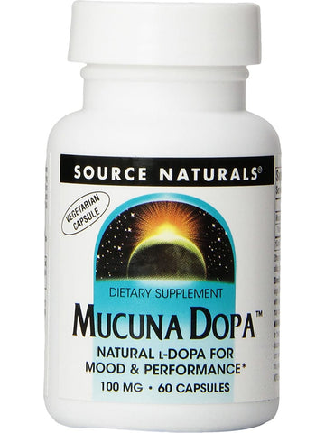 Source Naturals, Mucuna Dopa 100 mg, 60 capsules