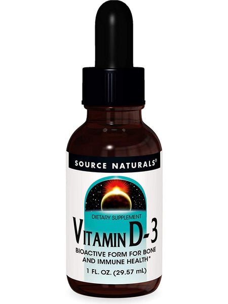 Source Naturals, Vitamin D-3, 1 fl oz