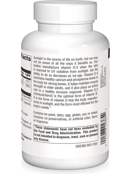 Source Naturals, Vitamin D-3 1000 IU, 360 capsules