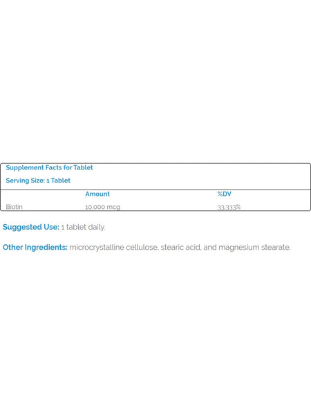 Source Naturals, Biotin 10000 mcg, 60 tablets