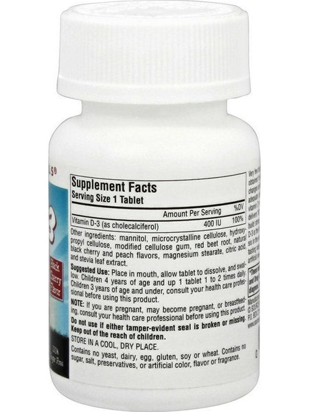 Source Naturals, Kids D-3 400 IU Black Cherry Fast Melt™, 100 tablets