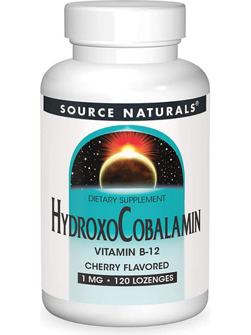 Source Naturals, Hydroxocobalamin 1 mg, Cherry, 120 lozenges