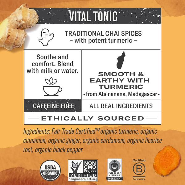 Numi, Turmeric Chai Golden Latte, 24 Servings