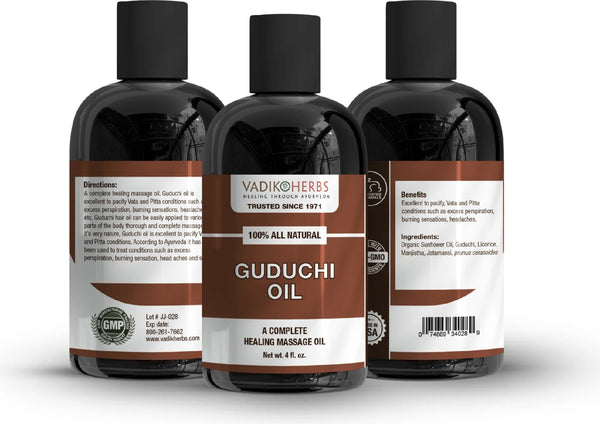 Vadik Herbs, Guduchi Massage Oil, 4 fl oz