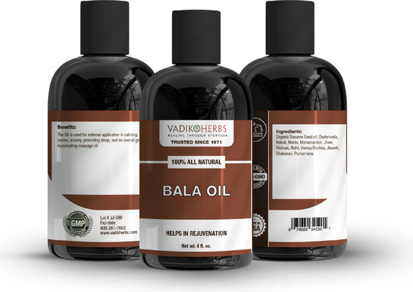 Vadik Herbs, Bala Massage Oil, 4 fl oz