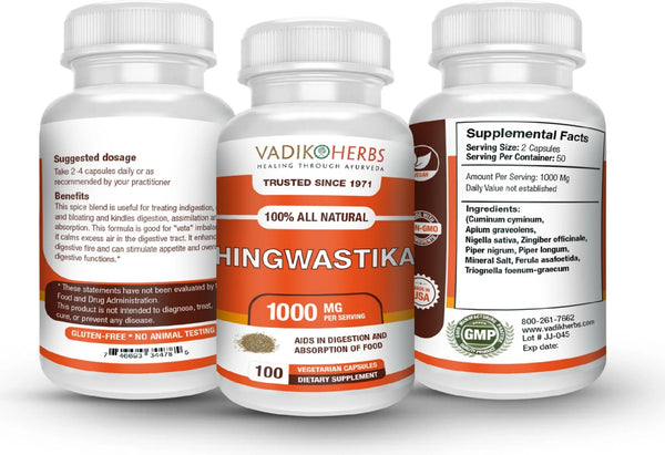 Vadik Herbs, Hingwastika, 100 ct