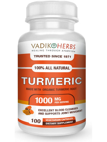 Turmeric, 100 ct, Vadik Herbs