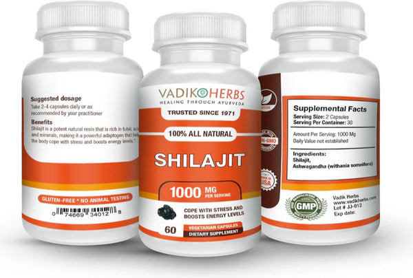 Vadik Herbs, Shilajit, 60 ct