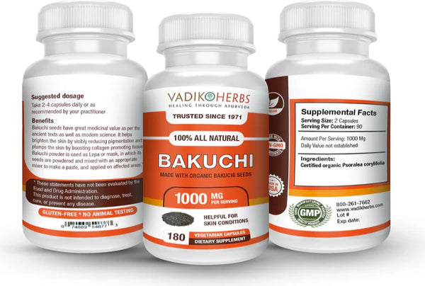 Vadik Herbs, Bakuchi, 100 ct